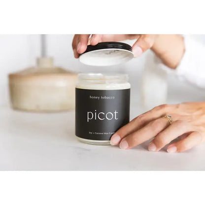 Picot Candle Honey Tobacco Black - PABOOM