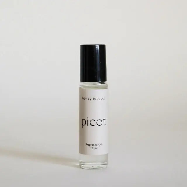 Picot Honey Tobacco Crystal Roller - Green Adventurine