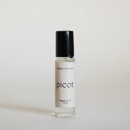 Picot Honey Tobacco Crystal Roller - Green Adventurine