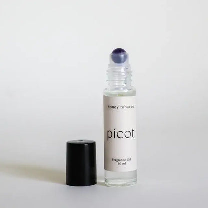Picot Honey Tobacco Crystal Roller - Sodalite