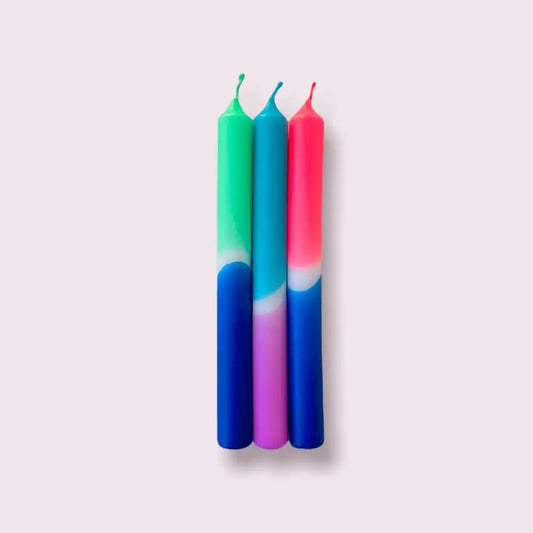 Forever Talum Dip Dye Neon Candles - PABOOM
