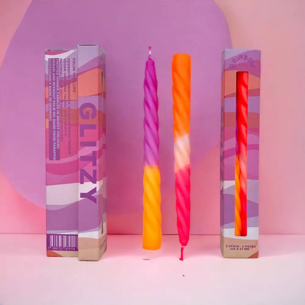 Pink Stories - Glitzy Rainbow Studio Candles