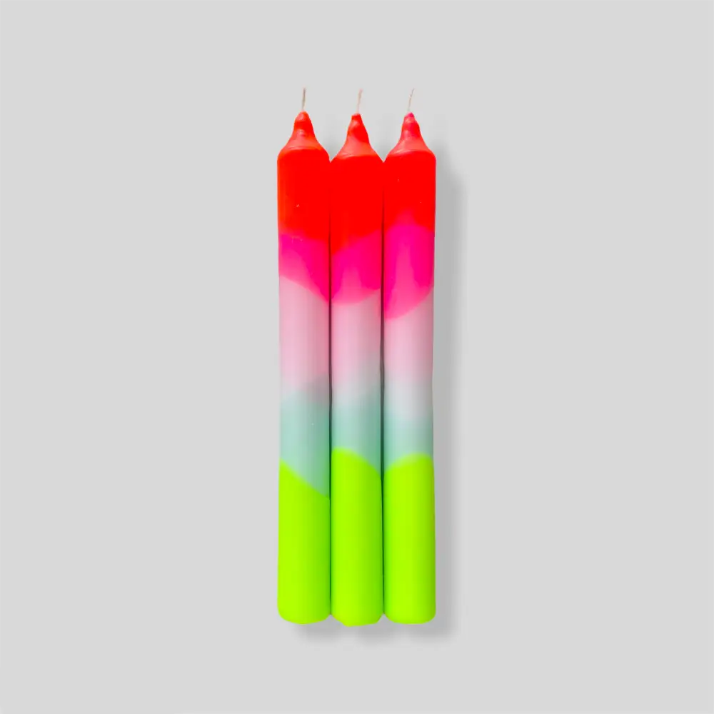 Pink Stories - Lollipop Trees Dip Dye Neon Candles
