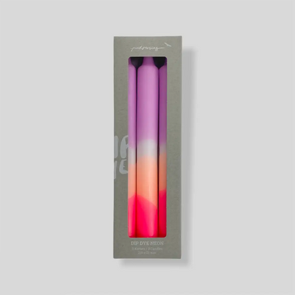 Pink Stories - Plum Mousse Dip Dye Neon Candles