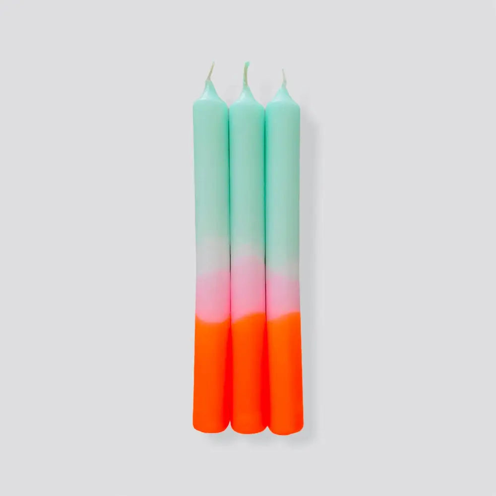 Pink Stories - Spring Sorbet Dip Dye Neon Candles