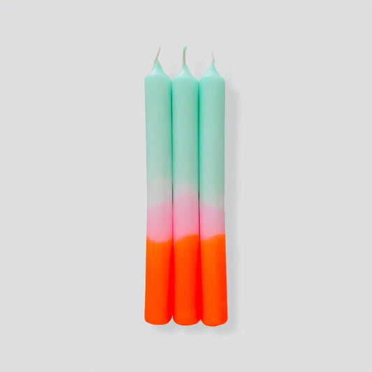 Pink Stories - Spring Sorbet Dip Dye Neon Candles