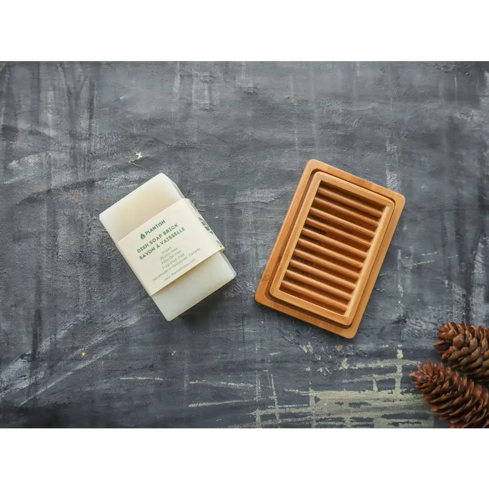 Plantish - Dual-layer Bamboo Soap Dish