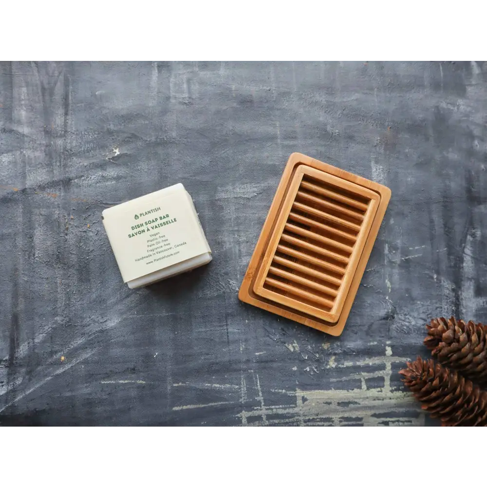 Plantish - Dual-layer Bamboo Soap Dish