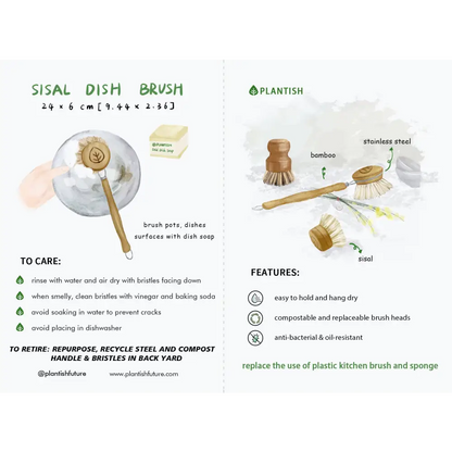 Plantish - Sisal Dish Brush
