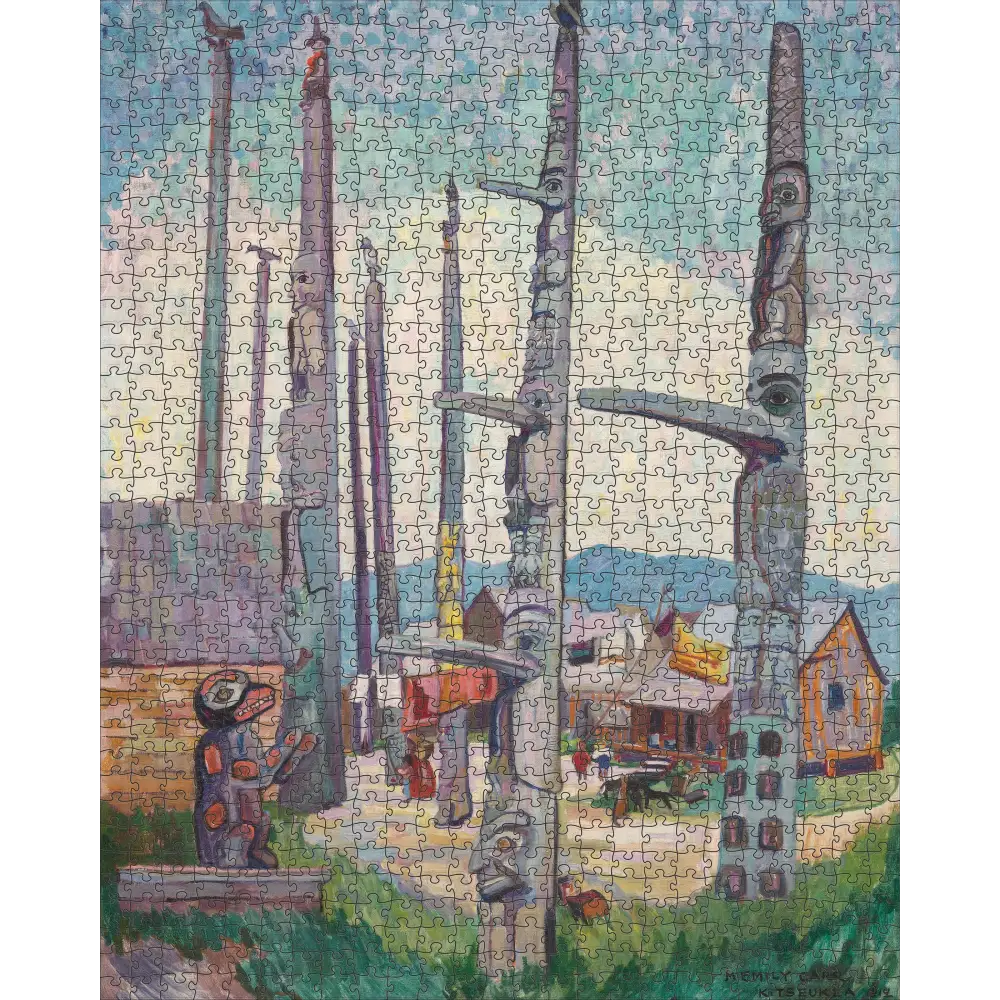 Pomegranate - Emily Carr: Totem Poles 1000-Piece Jigsaw Puzzle