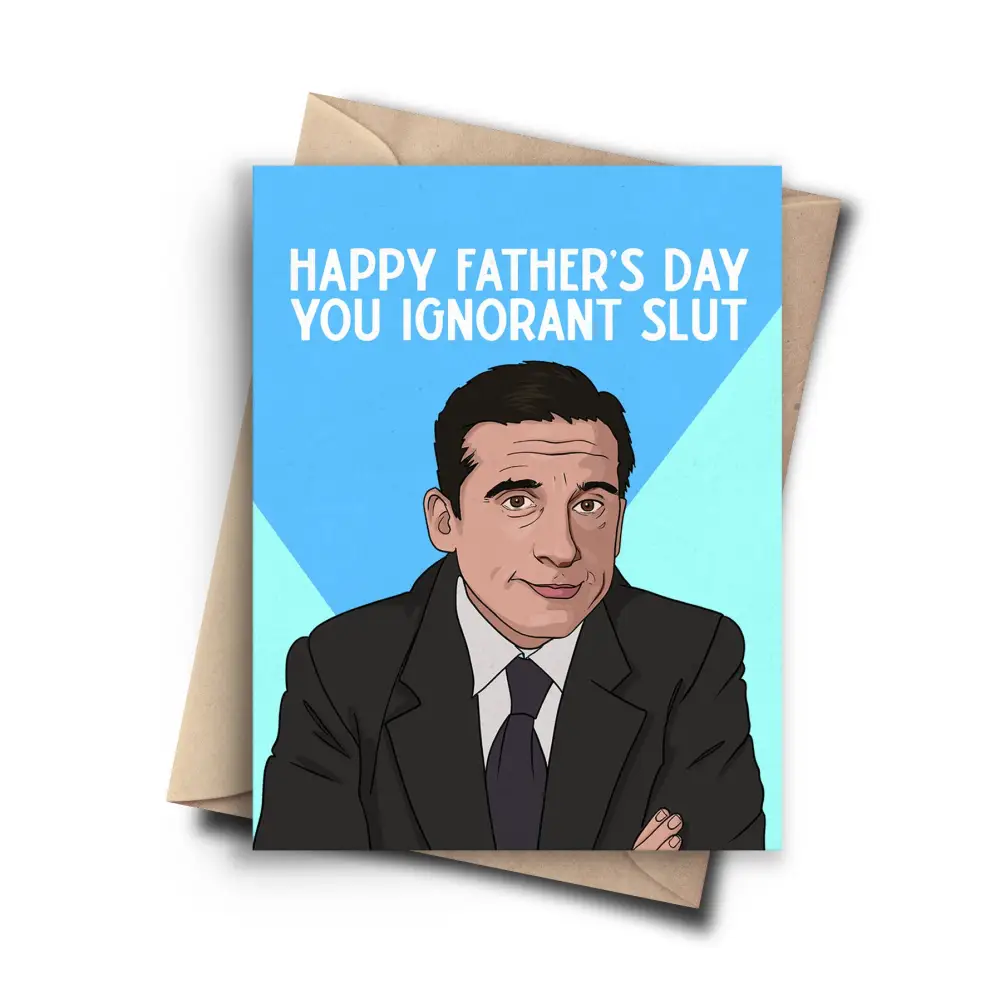 Pop Cult Paper - Funny Fathers Day Card - Michael The Office Culture