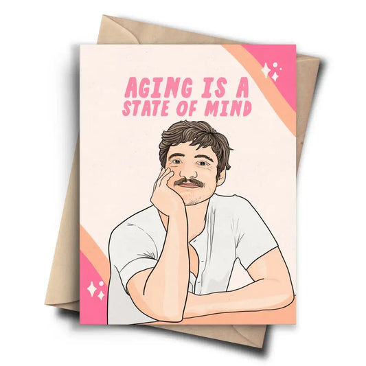 Pedro Pascal Aging Card - PABOOM