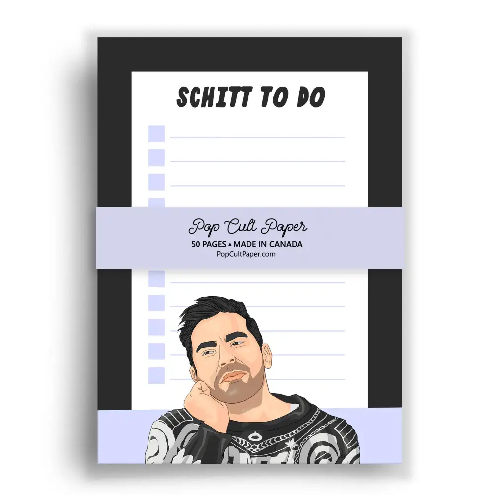 Pop Cult Paper - Schitt’s Creek Funny To Do List Notepad Culture Planner