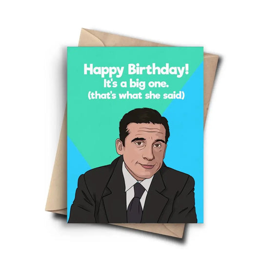 The Office Big One Birthday Card - PABOOM