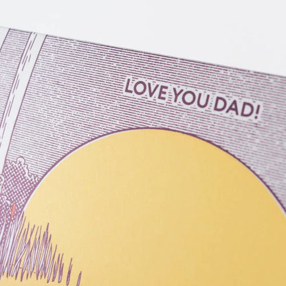 Porchlight Press Letterpress - Card: Father’s Day Croc Dad Greeting Card
