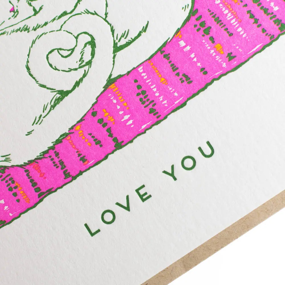 Porchlight Press Letterpress - Colour Your Cats - Love Interactive Greeting Card Single