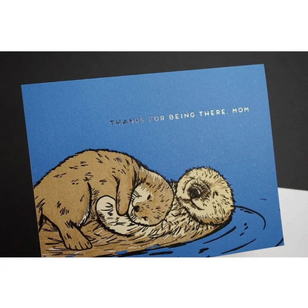 Porchlight Press Letterpress - Mom Otter Card