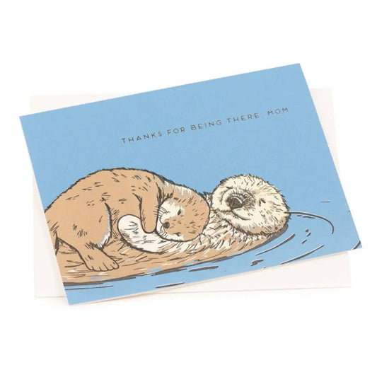 Porchlight Press Letterpress - Mom Otter Card
