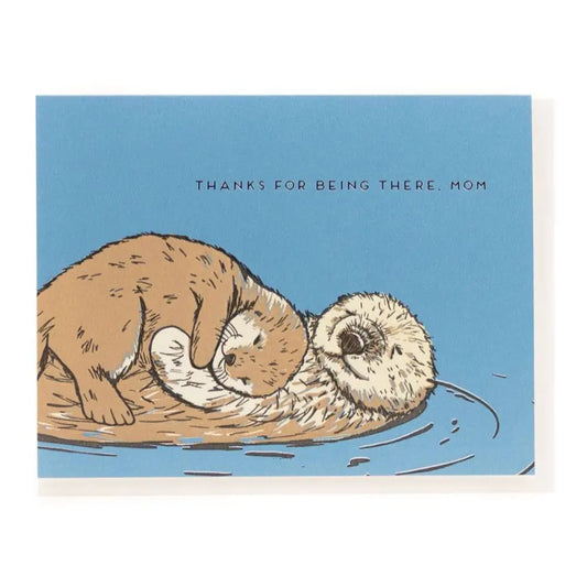Porchlight Press Letterpress - Mom Otter Card