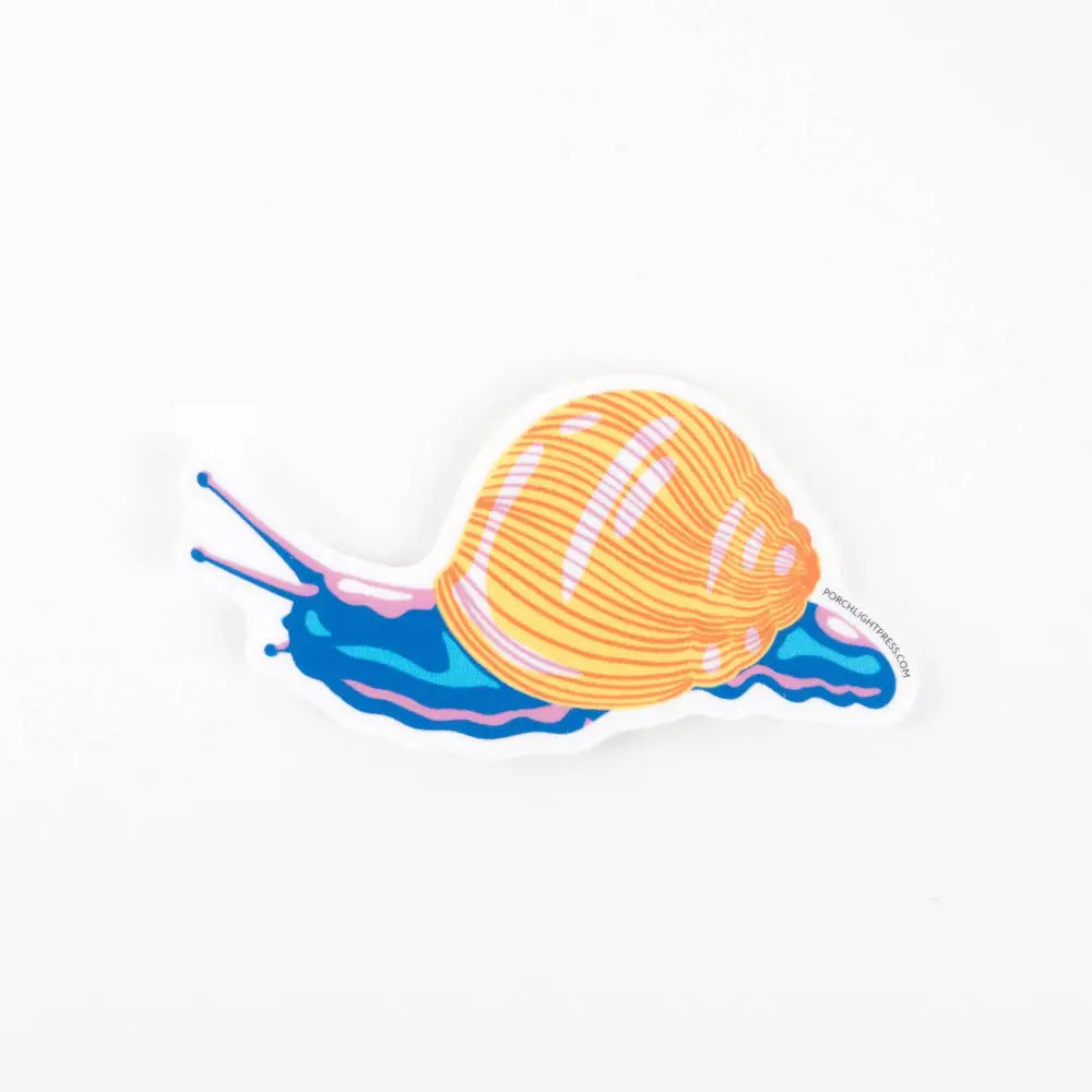 Porchlight Press Letterpress - Sticker: Yellow Snail