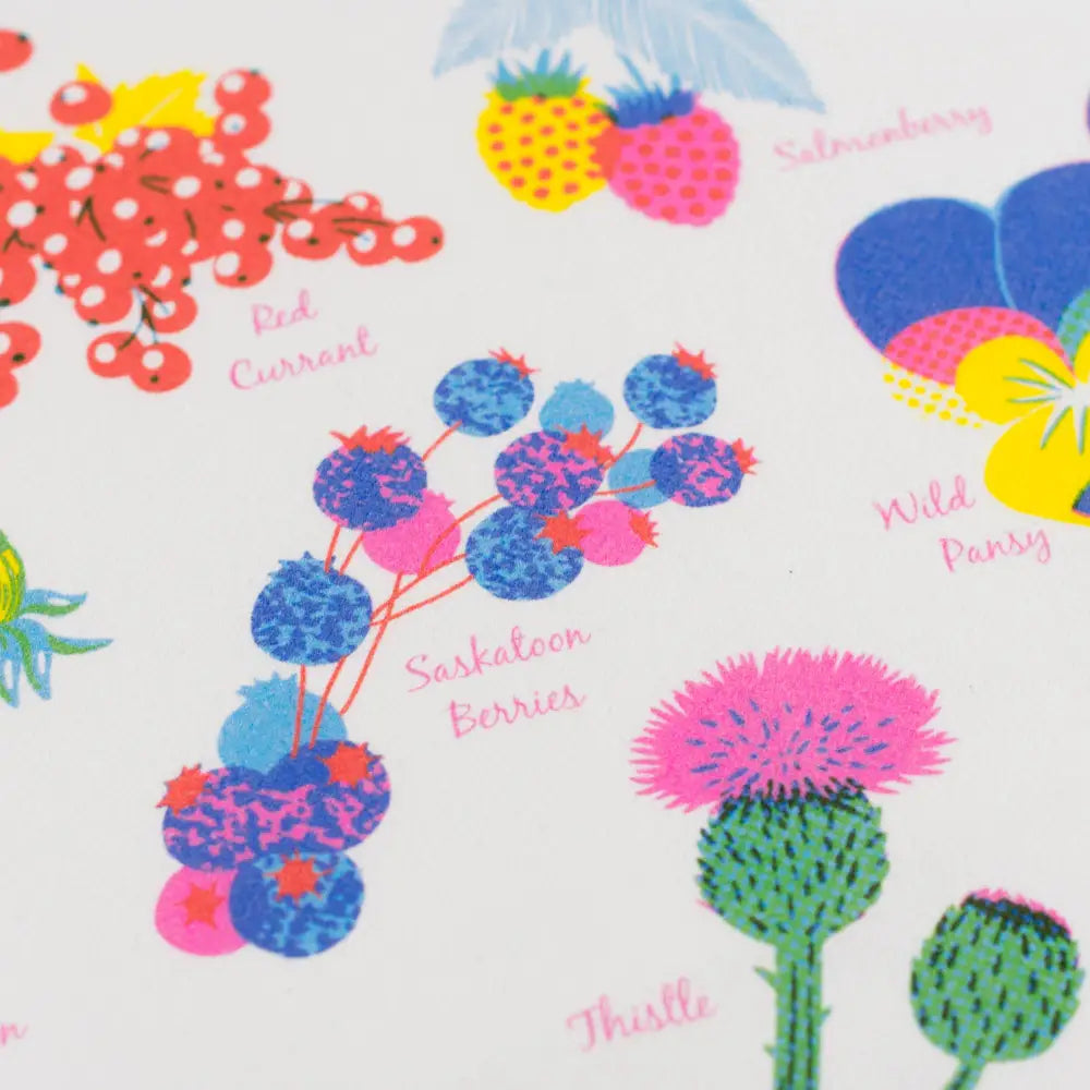 Porchlight Press Letterpress - Vibrant Life Series - Herbals Tea Towel