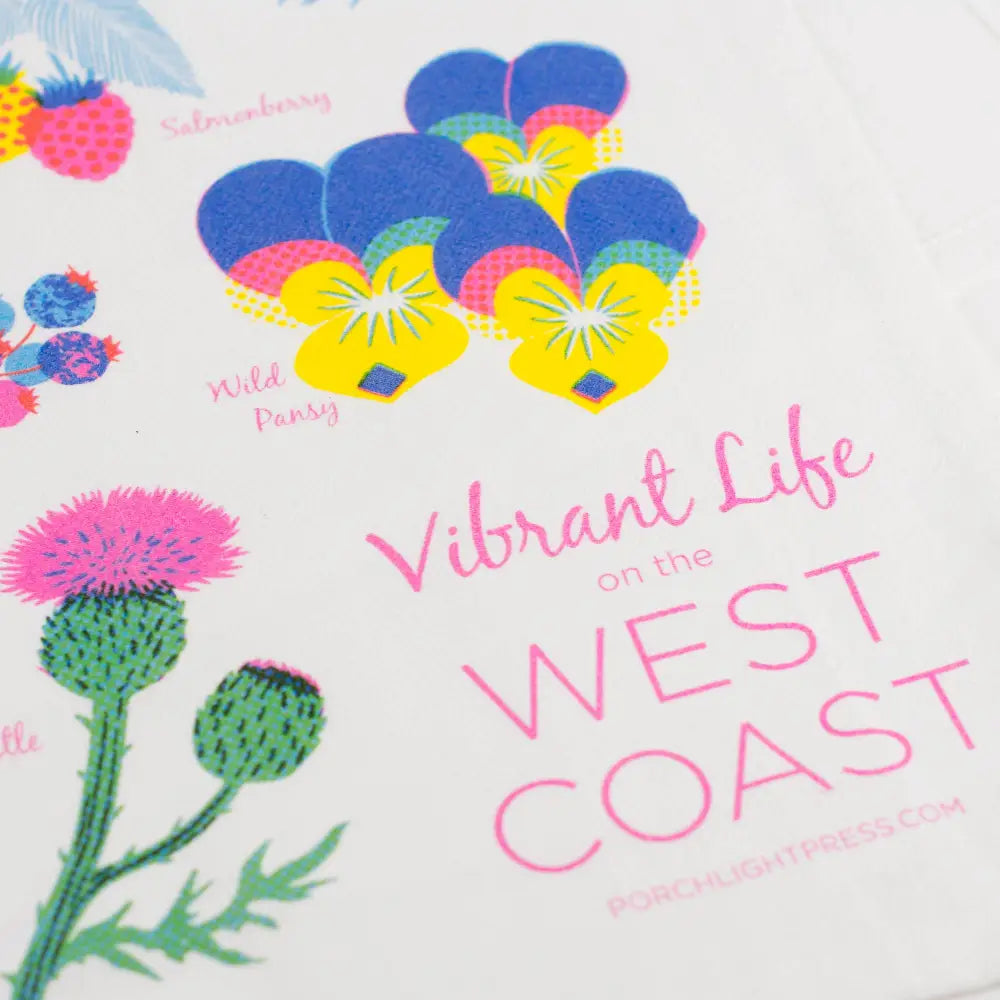 Porchlight Press Letterpress - Vibrant Life Series - Herbals Tea Towel