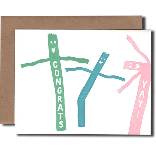 Power and Light Press - Air Dancer Congrats Card