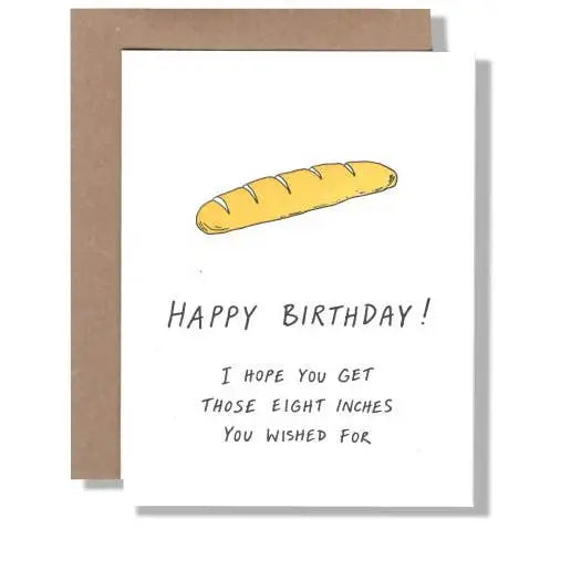 Eight Inches Letterpress Card - PABOOM