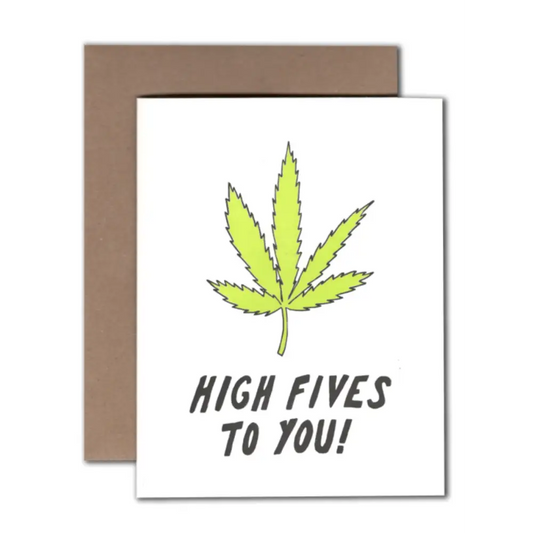 Weed High Five Card - PABOOM
