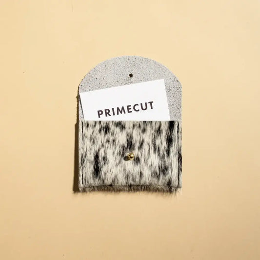 Salt + Pepper Hair on Hide Cardholder - PABOOM