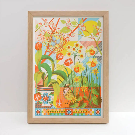 April - A3 Risograph Print - PABOOM