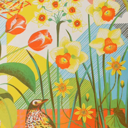 April - A3 Risograph Print - PABOOM