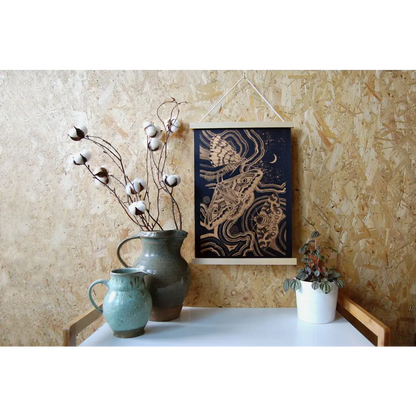 Autumn Nights - A3 Risograph Print - PABOOM