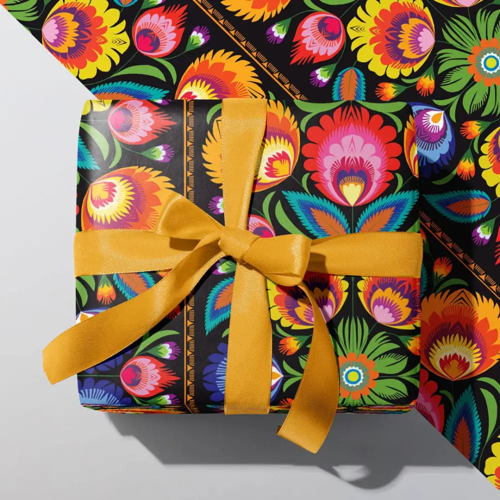 Wycinanki Folk Art Gift Wrap - PABOOM