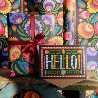 Wycinanki Folk Art Gift Wrap - PABOOM