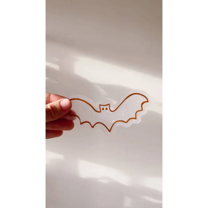 Prismatic Kitty - Bats Mini Suncatchers | Set of 3 Window Clings | Spooky