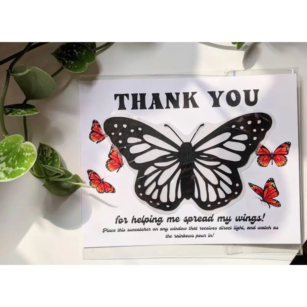 Prismatic Kitty - Butterfly Suncatcher