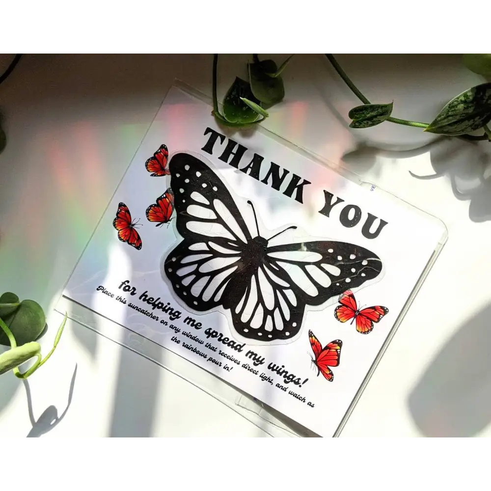 Prismatic Kitty - Butterfly Suncatcher