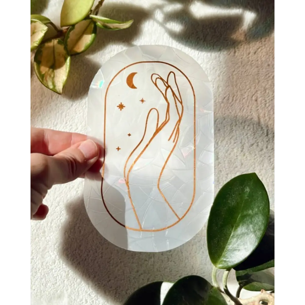 Prismatic Kitty - Celestial Magic Suncatcher Sticker | Window Cling | Witchy
