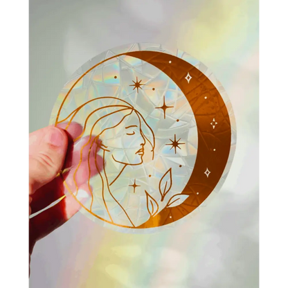 Celestial Woman Suncatcher | Mystical Magical Window Cling