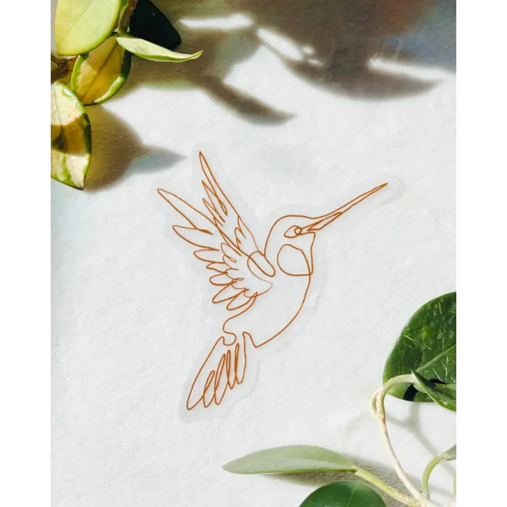 Prismatic Kitty - Hummingbird Suncatcher | Window Cling | Rainbow Sticker