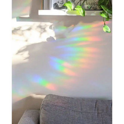 Prismatic Kitty - Hummingbird Suncatcher | Window Cling | Rainbow Sticker