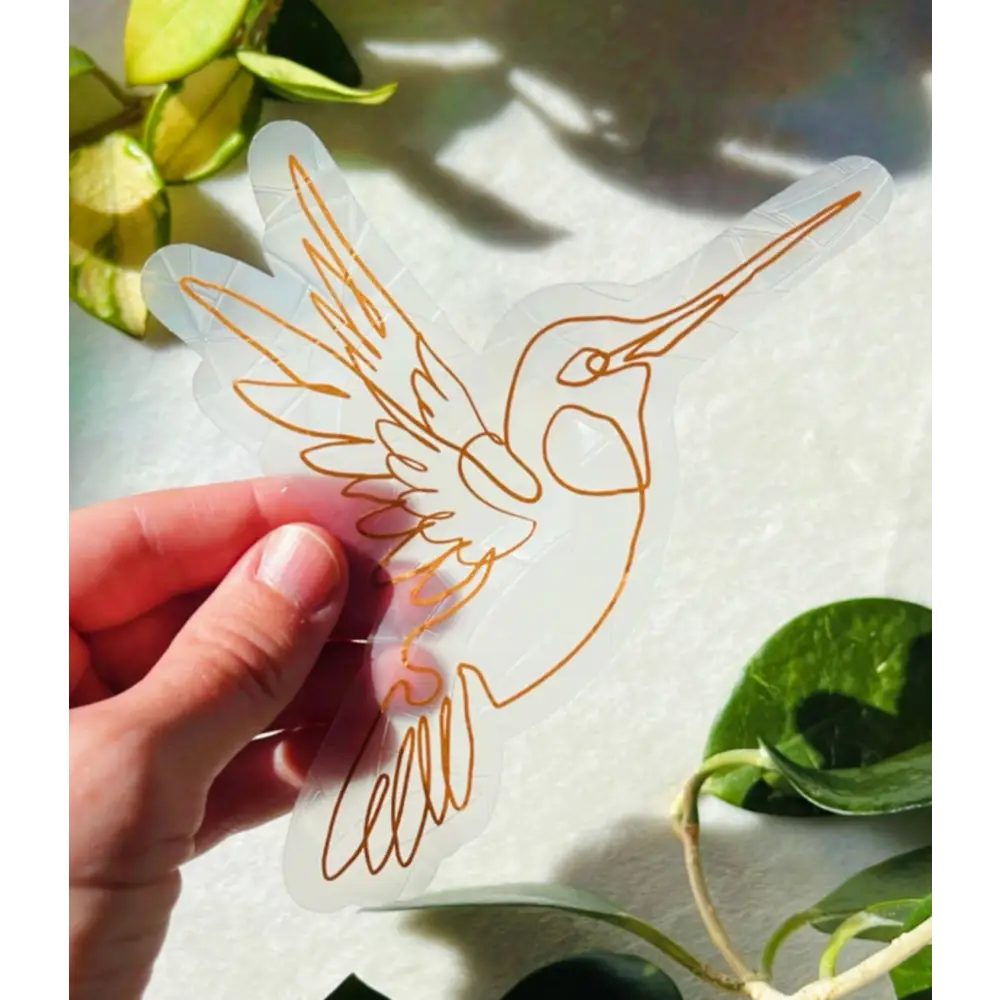 Prismatic Kitty - Hummingbird Suncatcher | Window Cling | Rainbow Sticker