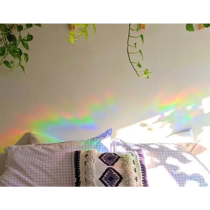 Prismatic Kitty - Lighthouse Suncatcher Sticker | Rainbow Making Decal | Gift for nature lovers | East Coast Scenery