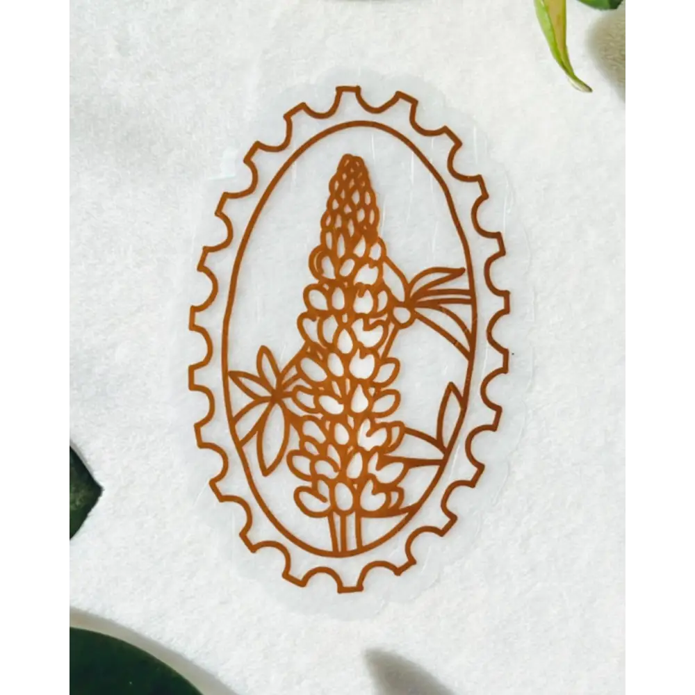 Prismatic Kitty - Lupins Suncatcher Sticker | Wildflower Window Cling | Gift