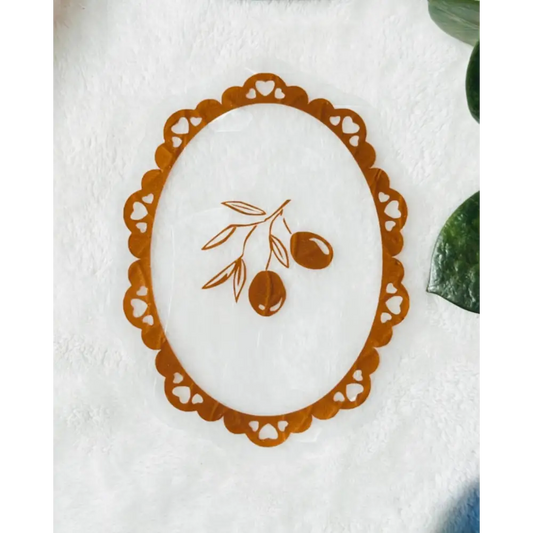 Prismatic Kitty - Olive Branch | Suncatcher Sticker | Ornate Window Cling