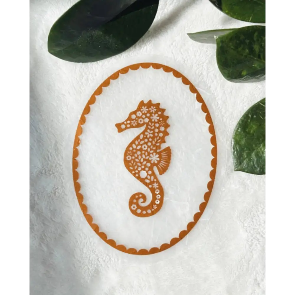 Prismatic Kitty - Seahorse Suncatcher | Rainbow Window Sticker | Nursery Decor
