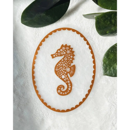 Prismatic Kitty - Seahorse Suncatcher | Rainbow Window Sticker | Nursery Decor