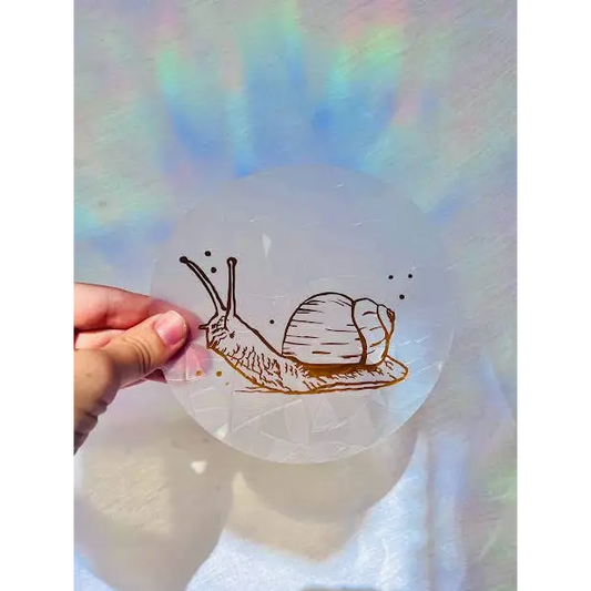 Prismatic Kitty - Snail Suncatcher Window Sticker Rainbow Maker