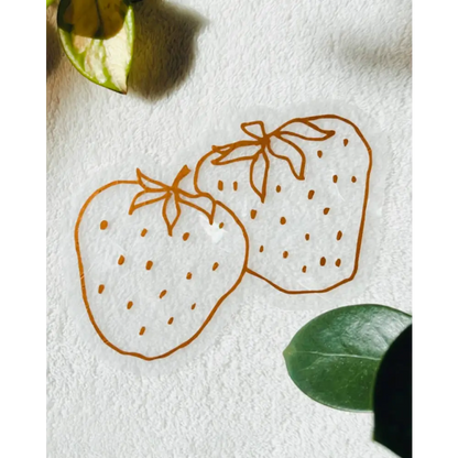 Prismatic Kitty - Strawberries Suncatcher | Rainbow Making Window Cling